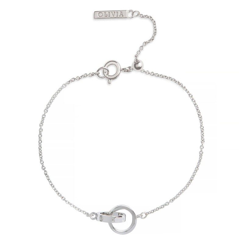 Olivia Burton Classics Rhodium Plated Chain Bracelet