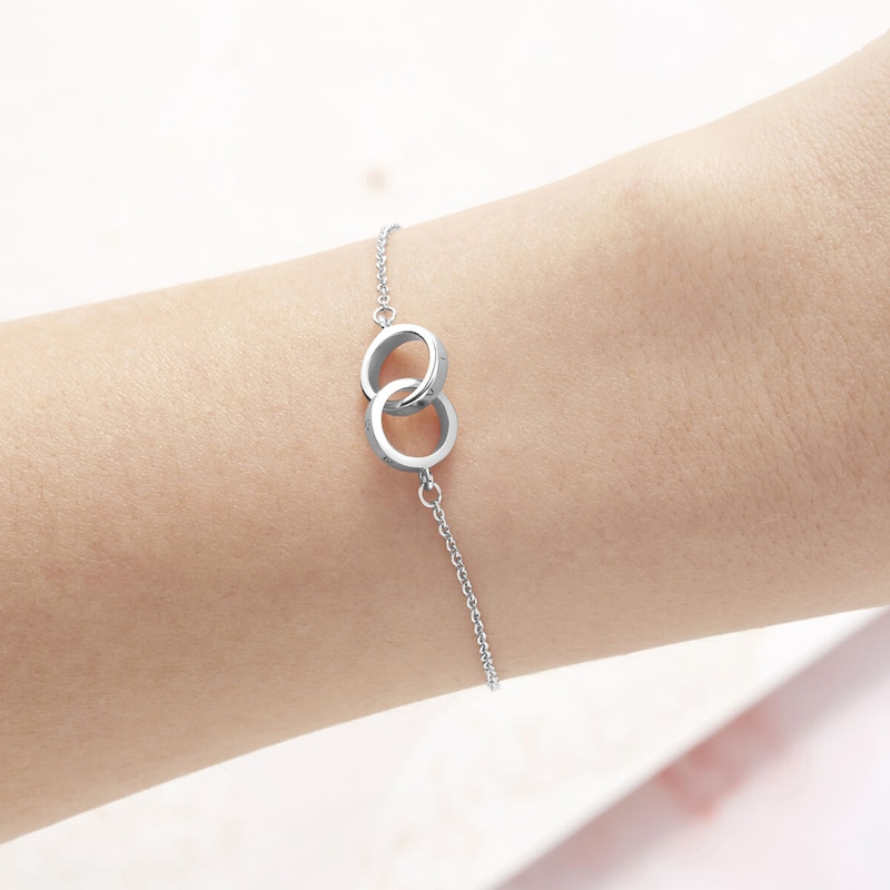 Olivia Burton Classics Rhodium Plated Chain Bracelet