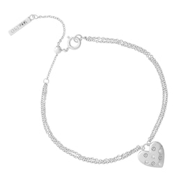 Olivia Burton Silver Tone Classic Heart Bracelet