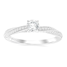 The Forever Diamond Signature Platinum Twist 0.50ct Diamond Solitaire Ring