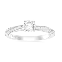 The Forever Diamond Signature Platinum Twist 0.75ct Diamond Solitaire Ring
