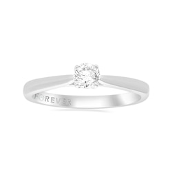 The Forever Diamond Icon Platinum 0.25ct Diamond Solitaire Ring