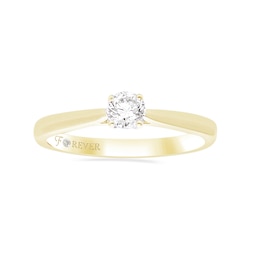 The Forever Diamond Icon 9ct Yellow Gold 0.25ct Diamond Solitaire Ring