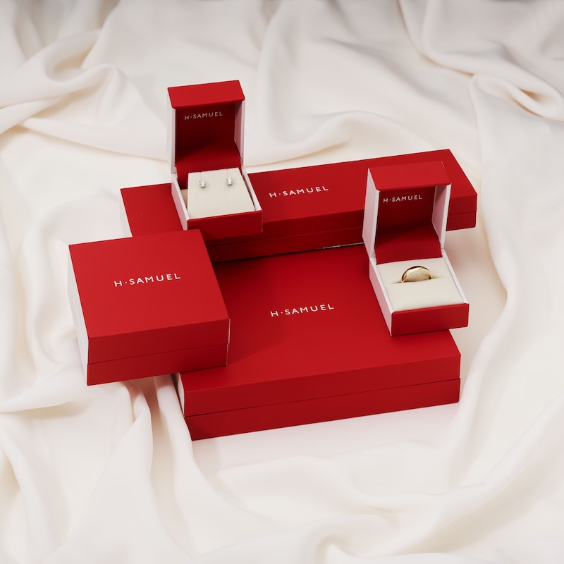 Main Image 4 of 9ct White Gold Infinity Diamond Stud Earrings