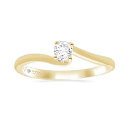 The Forever Diamond Embrace 9ct Yellow Gold 0.20ct Diamond Wrap Ring