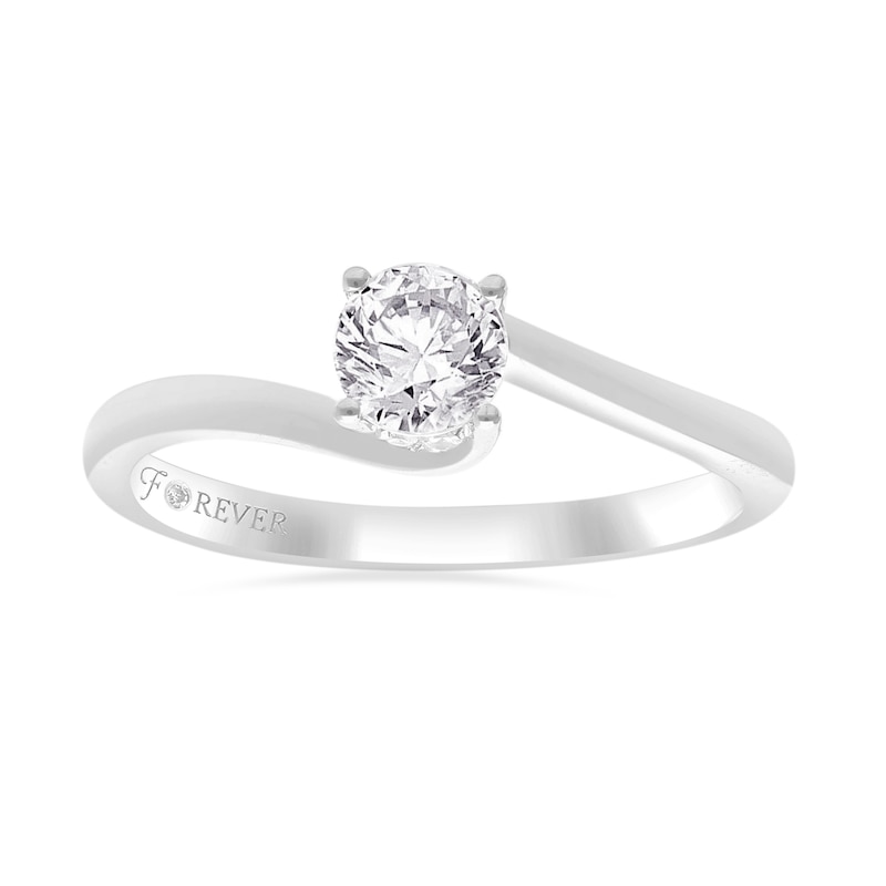 Main Image 1 of The Forever Diamond Embrace 9ct White Gold 0.40ct Diamond Wrap Ring