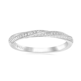 The Forever Diamond Signature Platinum Twist Band 0.20ct Diamond Eternity Ring