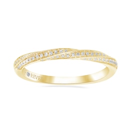 The Forever Diamond Signature 9ct Yellow Gold Twist Band 0.20ct Diamond Eternity Ring