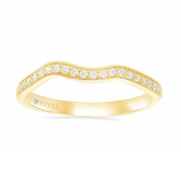 The Forever Diamond Entwine 9ct Yellow Gold Twist Band 0.15ct Diamond Eternity Ring