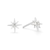 Thumbnail Image 1 of Sterling Silver Guiding Star Diamond Stud Earrings