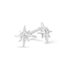 Thumbnail Image 2 of Sterling Silver Guiding Star Diamond Stud Earrings