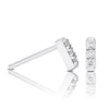 Thumbnail Image 1 of Sterling Silver Bar Diamond Stud Earrings
