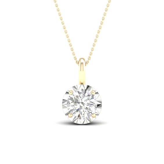 9ct Yellow Gold 0.40ct Diamond Pendant