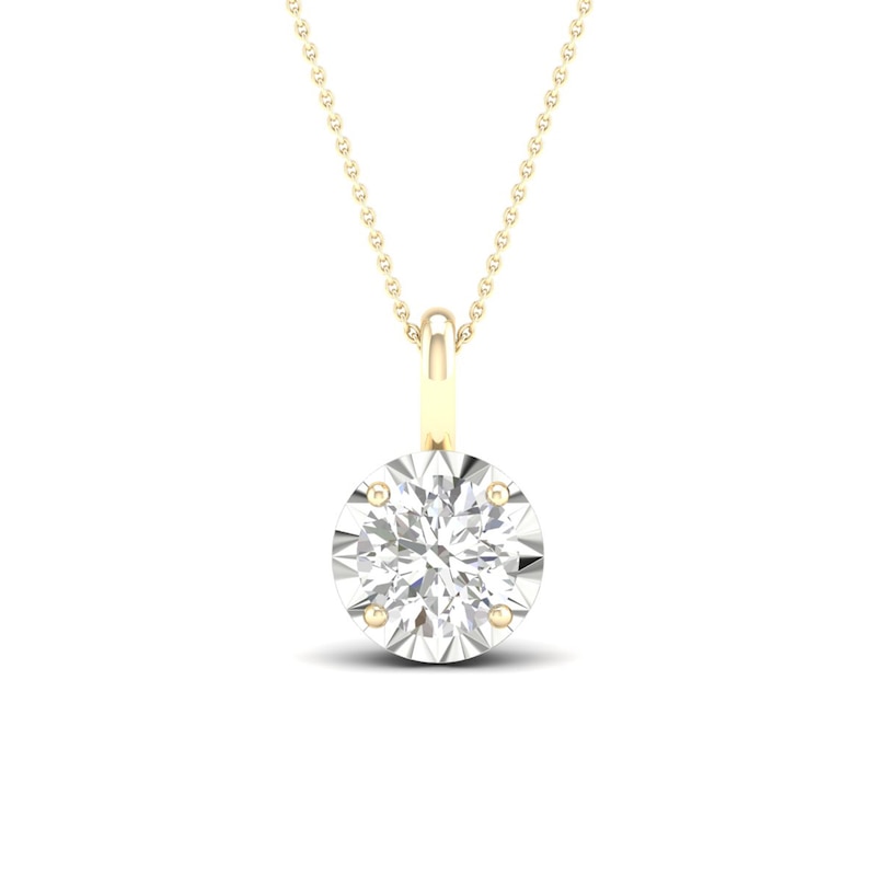 Main Image 1 of 9ct Yellow Gold 0.40ct Diamond Pendant