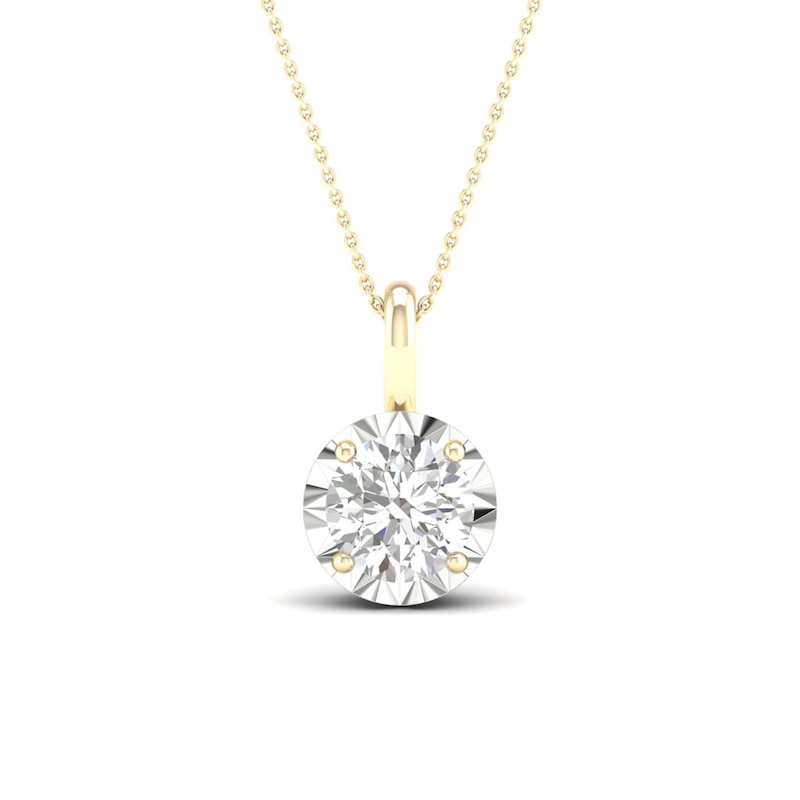 9ct Yellow Gold 0.40ct Diamond Pendant