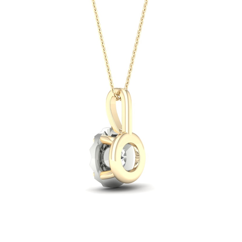 9ct Yellow Gold 0.40ct Diamond Pendant