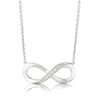 Thumbnail Image 1 of 9ct White Gold Infinity Diamond Pendant