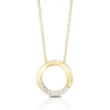 Thumbnail Image 1 of 9ct Yellow Gold Circle Diamond Pendant
