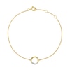 Thumbnail Image 1 of 9ct Yellow Gold Circle Diamond Bracelet