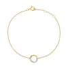 Thumbnail Image 0 of 9ct Yellow Gold Circle Diamond Bracelet