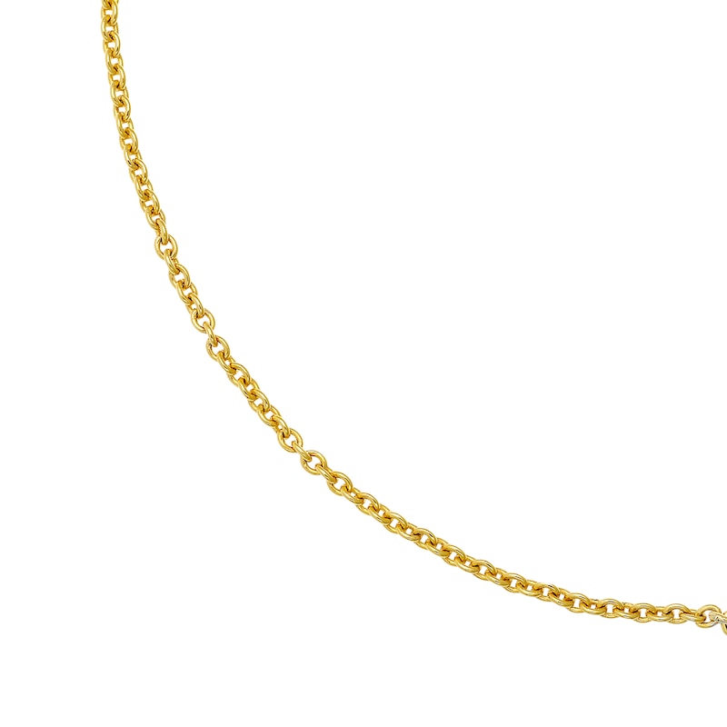 Main Image 2 of 9ct Yellow Gold Circle Diamond Bracelet