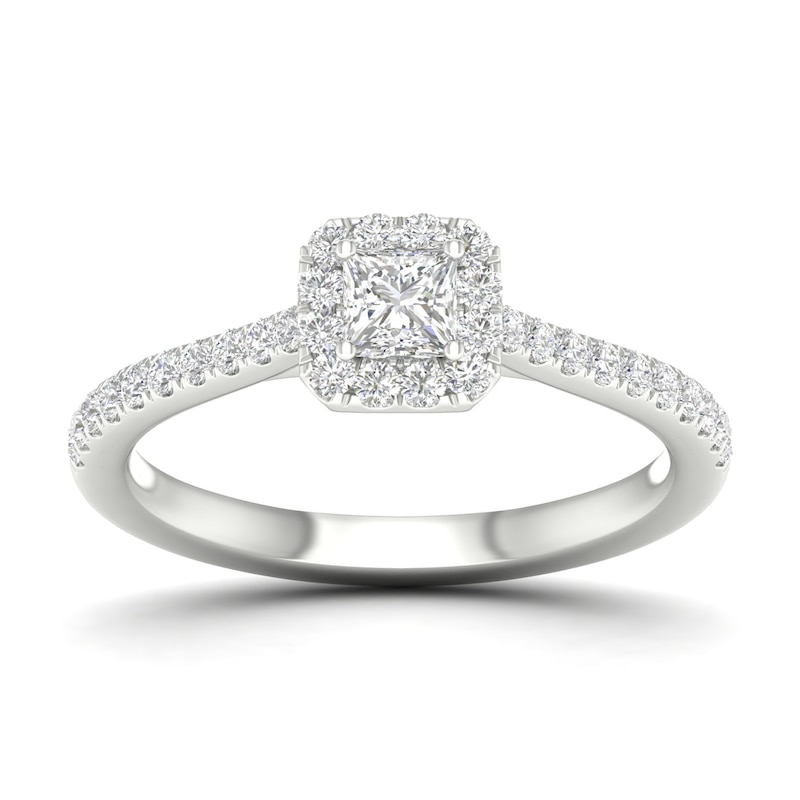Main Image 1 of The Diamond Story 18ct White Gold 0.40ct Diamond Ring