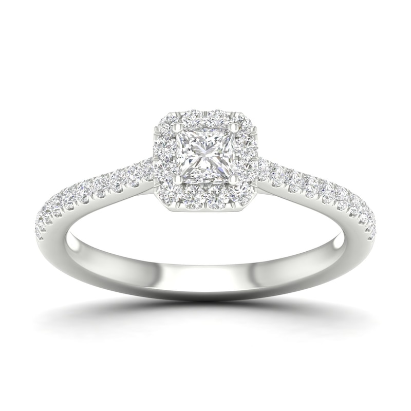 The Diamond Story 18ct White Gold 0.40ct Total Diamond Ring