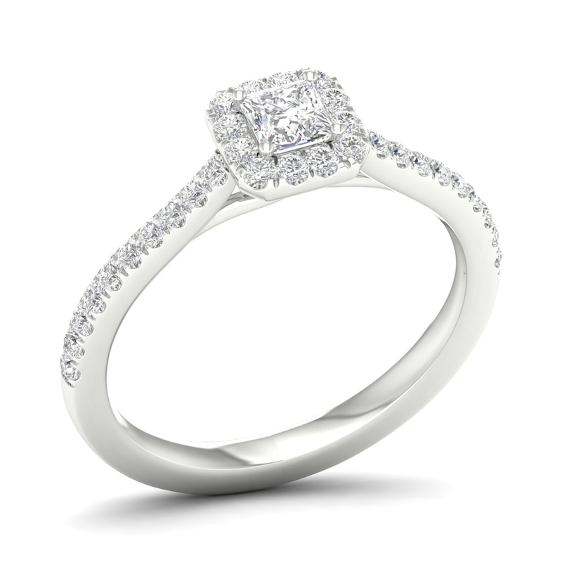 The Diamond Story 18ct White Gold 0.40ct Total Diamond Ring