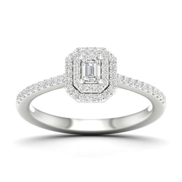 Engagement Ring The Diamond Story 18ct White Gold 0.40ct Total Diamond Ring
