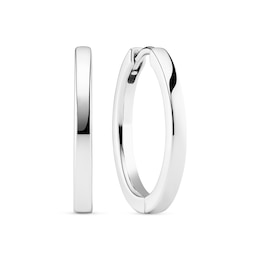 Sif Jakobs Ellera Pianura Grande Sterling Silver Polished Hoop Earrings