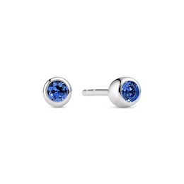 Sif Jakobs Sarzana Uno Sterling Silver Blue Cubic Zirconia Earrings