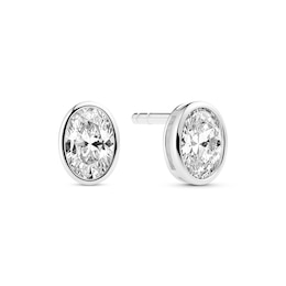 Sif Jakobs Sardinien Ovale Sterling Silver Oval Cubic Zirconia Stud Earrings