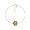 Thumbnail Image 2 of Sterling Silver & 18ct Gold Plated Vermeil Diamond & Malachite Bracelet