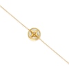 Thumbnail Image 3 of Sterling Silver & 18ct Gold Plated Vermeil Diamond & Mother of Pearl Bracelet