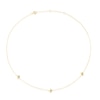 Thumbnail Image 0 of Sterling Silver & 18ct Gold Plated Vermeil Diamond Three Star Station Necklace