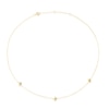 Thumbnail Image 1 of Sterling Silver & 18ct Gold Plated Vermeil Diamond Three Star Station Necklace