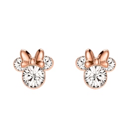 Disney Minnie Mouse Gold Plated April Birthstone Earrings