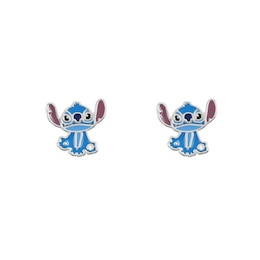 Disney Stitch Silver Plated Stud Earrings