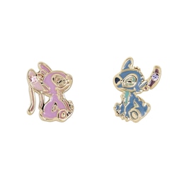 Disney Stitch And Angel Mismatch Stud Earrings