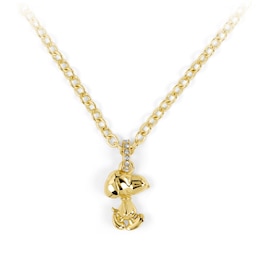 Peanuts Snoopy Gold Tone 16+2" Necklace