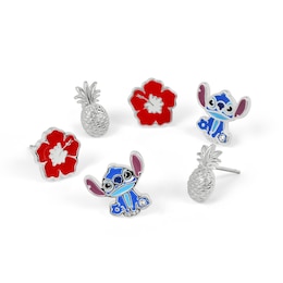 Disney Stitch 3 Pairs of Earrings Set
