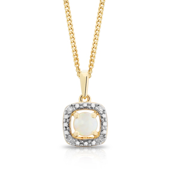 Sterling Silver and 18ct Gold Plated Vermeil Diamond and Opa