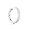 Thumbnail Image 2 of Sterling Silver Cubic Zirconia Cuff, Stud & Hoop Earring Set