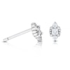 Thumbnail Image 4 of Sterling Silver Cubic Zirconia Cuff, Stud & Hoop Earring Set