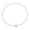Thumbnail Image 1 of 9ct Yellow Gold  T-Bar Paperlink Chain Necklet