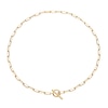 Thumbnail Image 2 of 9ct Yellow Gold  T-Bar Paperlink Chain Necklet