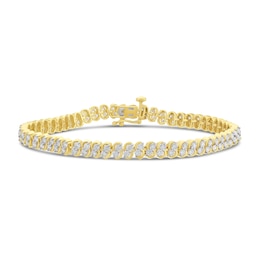 Sterling Silver Tennis 3ct Lab Grown Diamond Bracelet