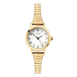 Sekonda Connolly Women's White Mother of Pearl Dial Gold-Tone Expanding Bracelet Watch