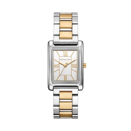 Michael Kors Women's Essex Three-Hand Two-Tone Stainless Steel Bracelet Watch