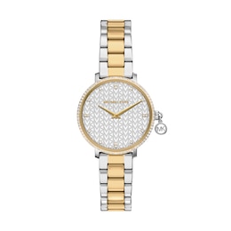 Michael Kors Women's Pyper Two-Hand Two-Tone Stainless Steel Bracelet Watch